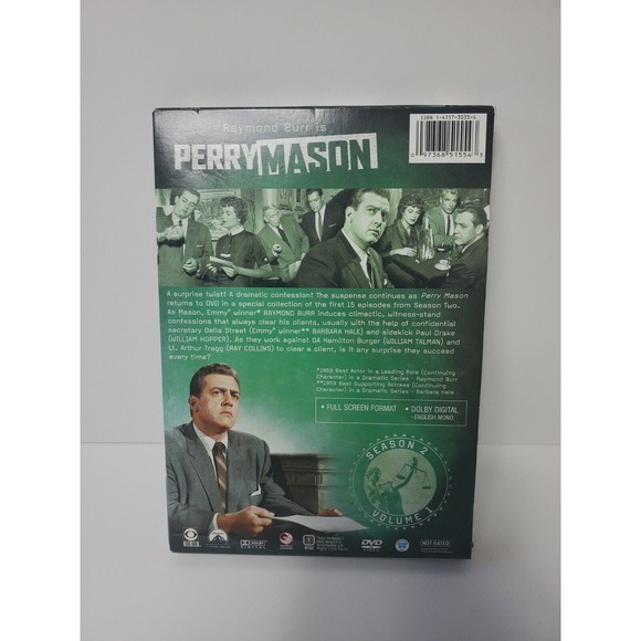 Perry Mason - Season Two, Vol. 1 DVD, George E. Stone, Robert Wegner, Wesley Lau - Picture 2 of 8